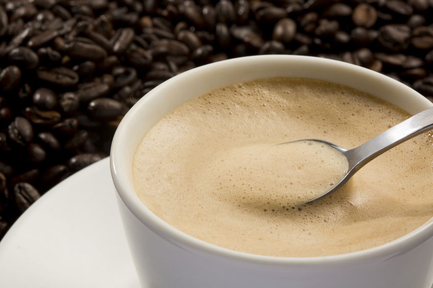 49335882 - hot cafe latte