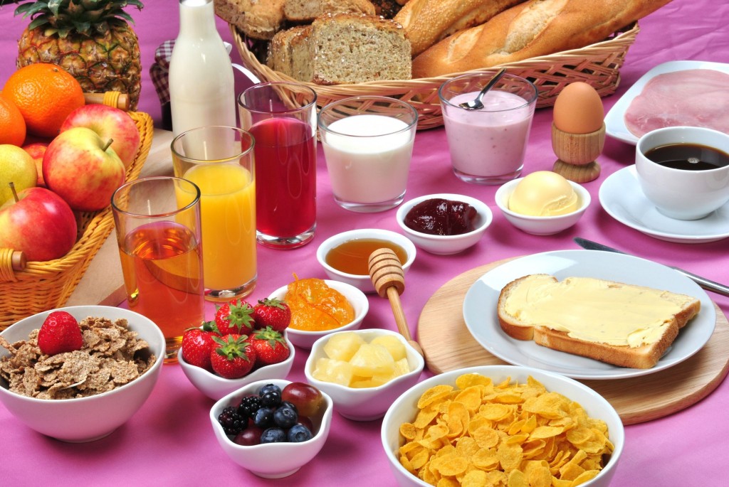 7990768 - full breakfast with organic juice and jam