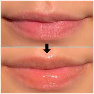 こちらの画像は、素唇に塗った時のイメージです。素唇のくすみがきれいにカバーできます